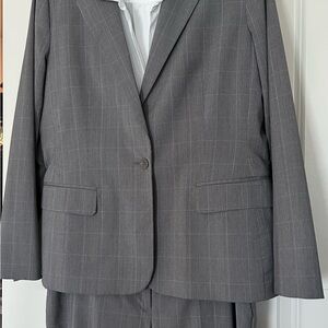 Ann Taylor Gray Pantsuit Professional